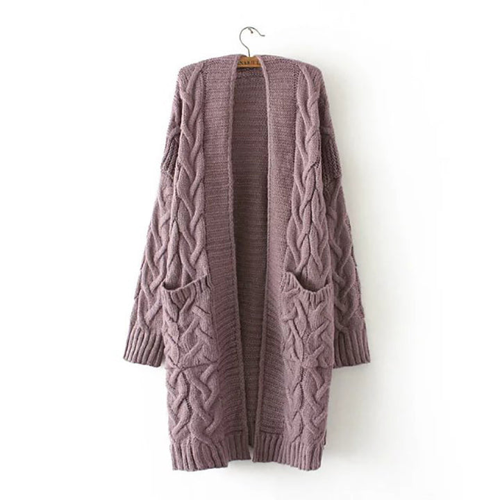Women's knitted jacket with textured pattern Lune London