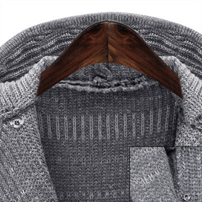 Women’s knit coat with hood and waist belt Lune London