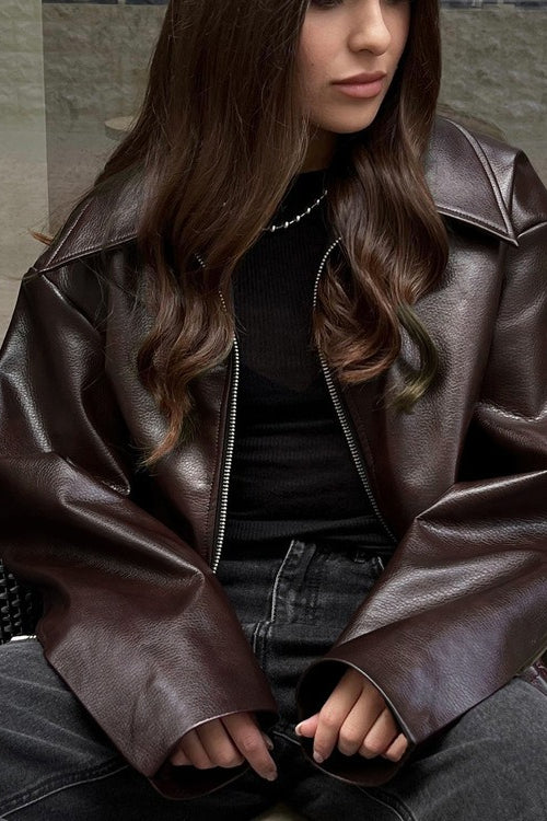 Lune London | PU Leather Biker Jacket
