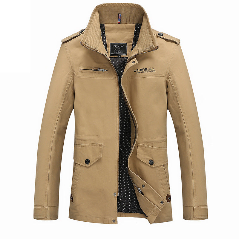Trendy transition jacket for men with practical pockets Lune London