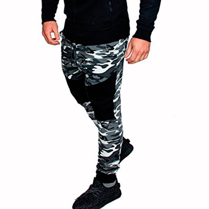Men's cargo joggers with practical pockets and elastic waistband Lune London