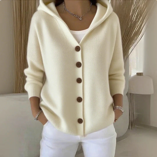 Lune London | Cozy women's cotton cardigan with long sleeves