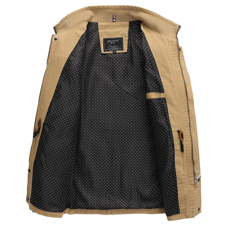 Trendy transition jacket for men with practical pockets Lune London