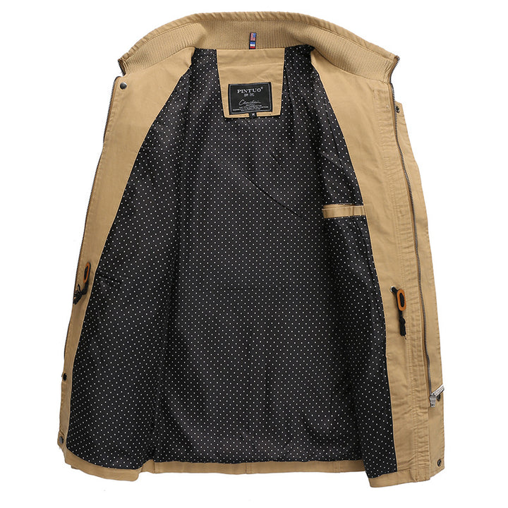 Trendy transition jacket for men with practical pockets Lune London