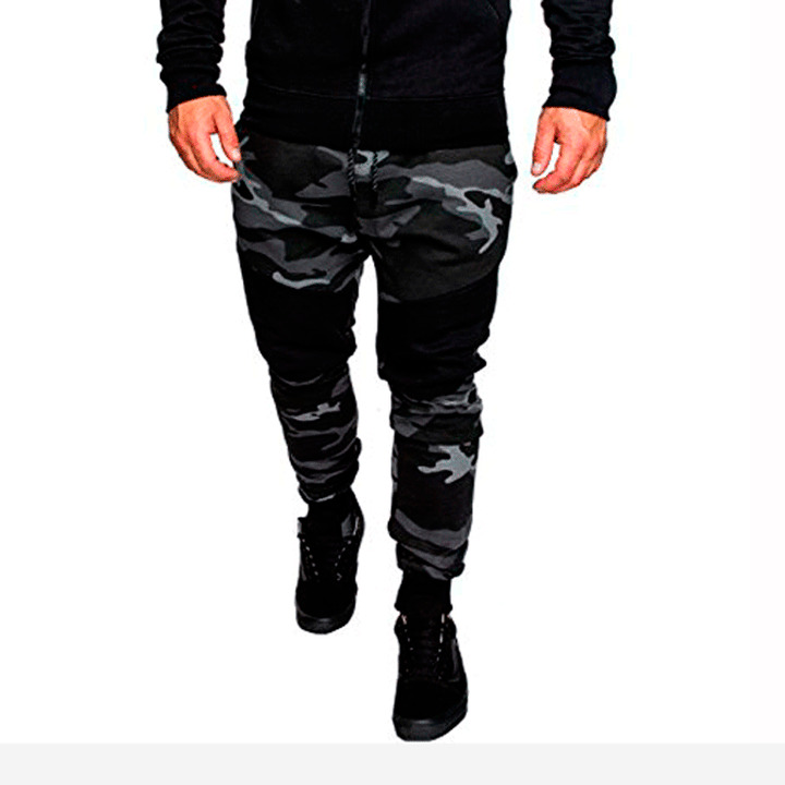 Men's cargo joggers with practical pockets and elastic waistband Lune London