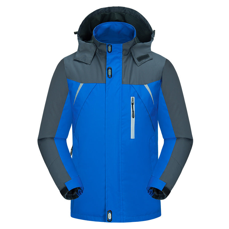 Men's insulated outdoor jacket with adjustable hood collar and waterproof material Lune London