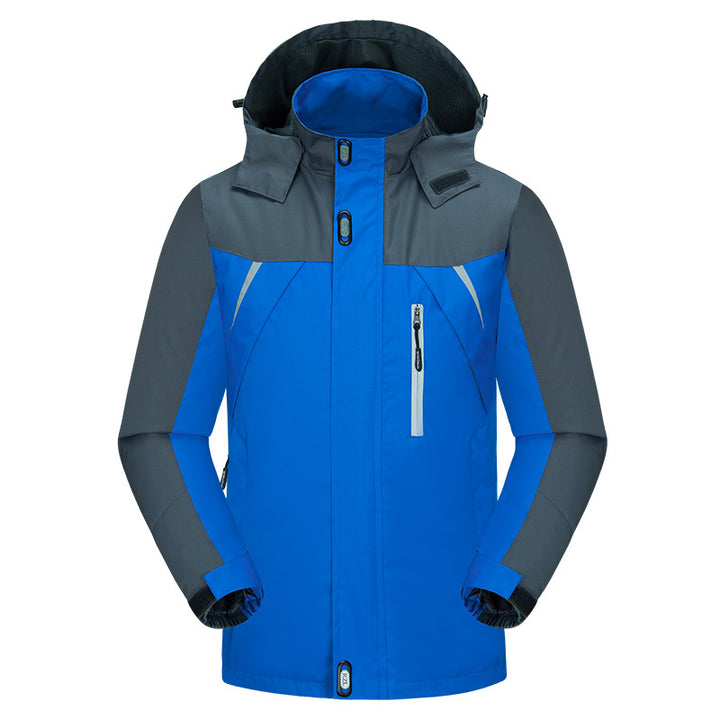 Men's insulated outdoor jacket with adjustable hood collar and waterproof material Lune London