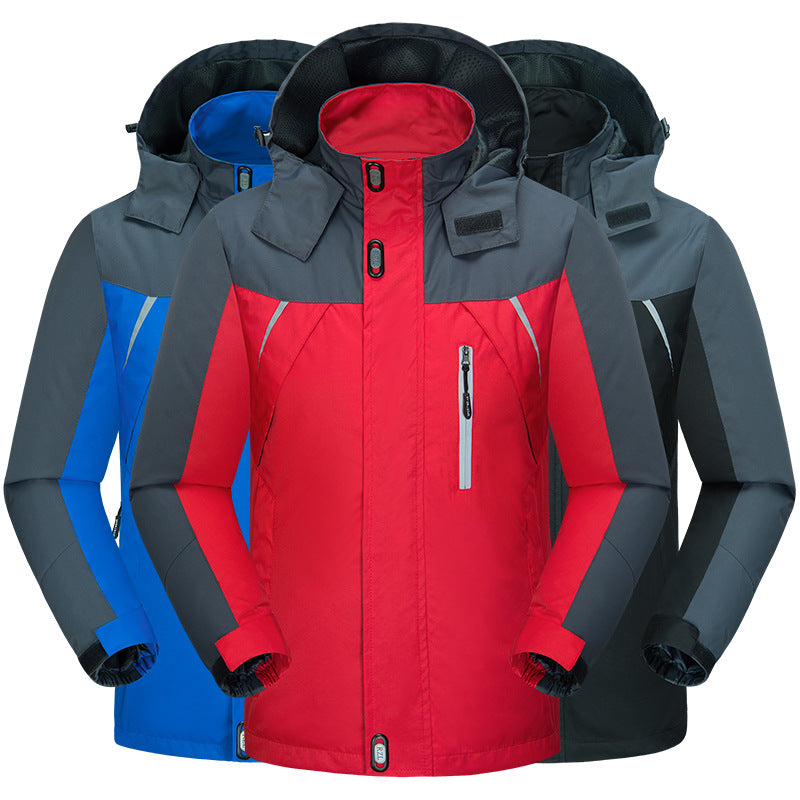 Men's insulated outdoor jacket with adjustable hood collar and waterproof material Lune London