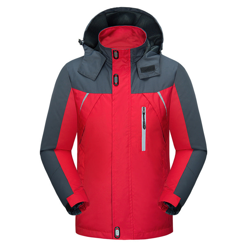 Men's insulated outdoor jacket with adjustable hood collar and waterproof material Lune London