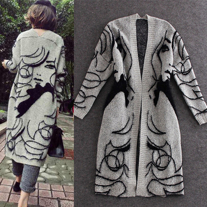 Wool coat for women with artistic pattern and comfortable fit Lune London