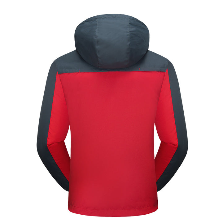 Men's insulated outdoor jacket with adjustable hood collar and waterproof material Lune London