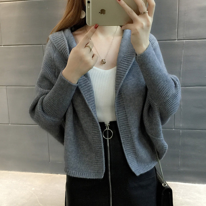 Cardigan pour femme en peluche avec capuche et coupe loose Chic & Stil