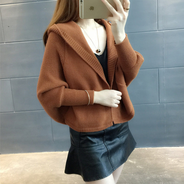 Cardigan pour femme en peluche avec capuche et coupe loose Chic & Stil