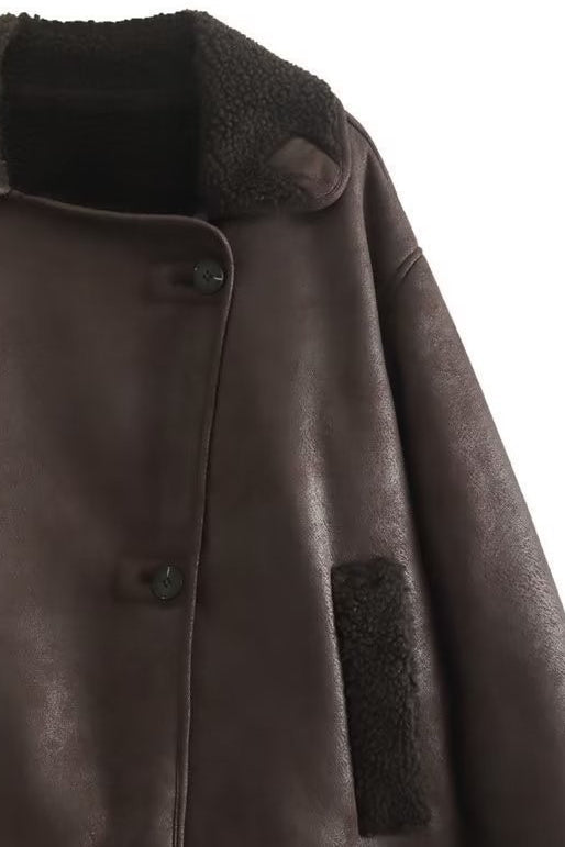 Lune London | Lambskin lined loose jacket
