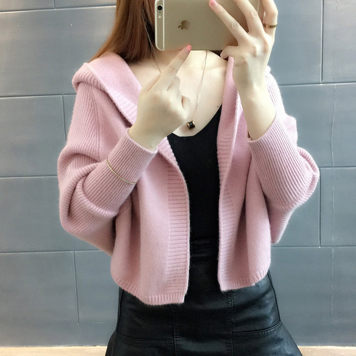 Cardigan pour femme en peluche avec capuche et coupe loose Chic & Stil