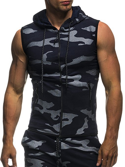 Men's Hooded Jumpsuit in Fashionable Camouflage Design Lune London