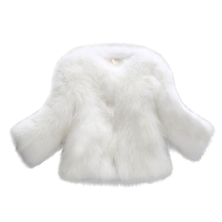Fashionable short jacket for women with voluminous sleeves and soft fur Lune London