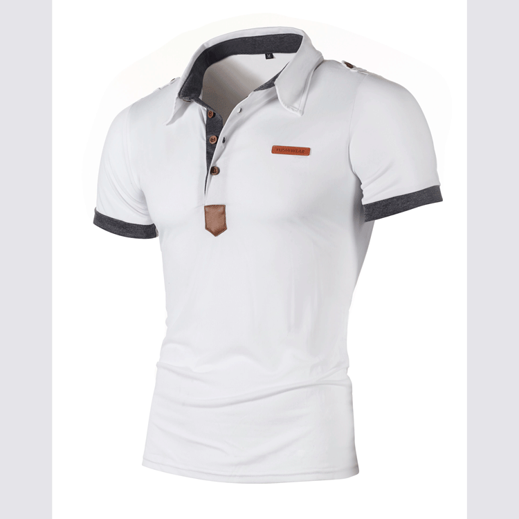 Men's Short Sleeve Polo with a Unique Collar Design Lune London