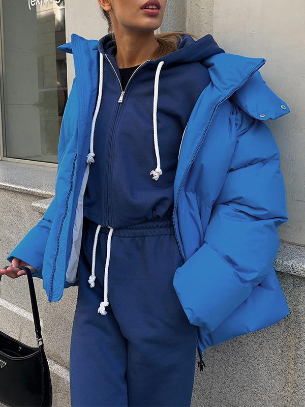 Lune London | Multicolor Hooded Puffer Jacket
