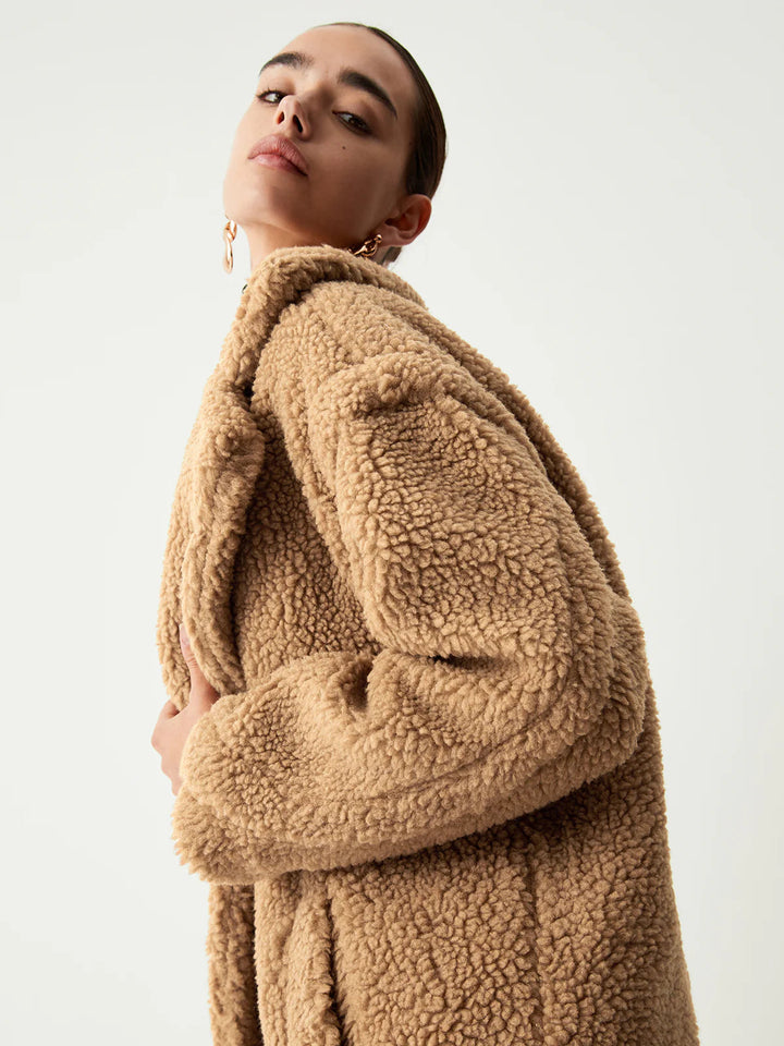 Lune London | Double Pocket Flurry Longline Fleece Jacket