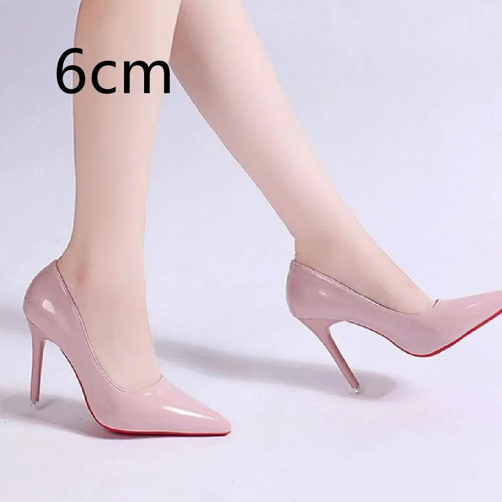Women’s PU Stiletto Pumps mit Low Upper & High Heel | Lune London