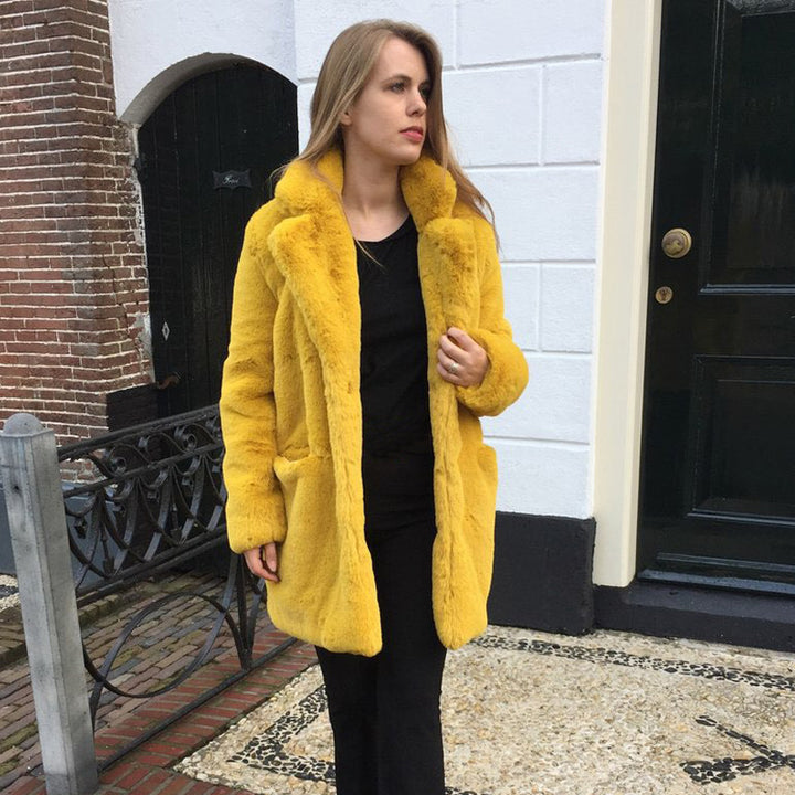 Luxurious fleece coat for women Lune London