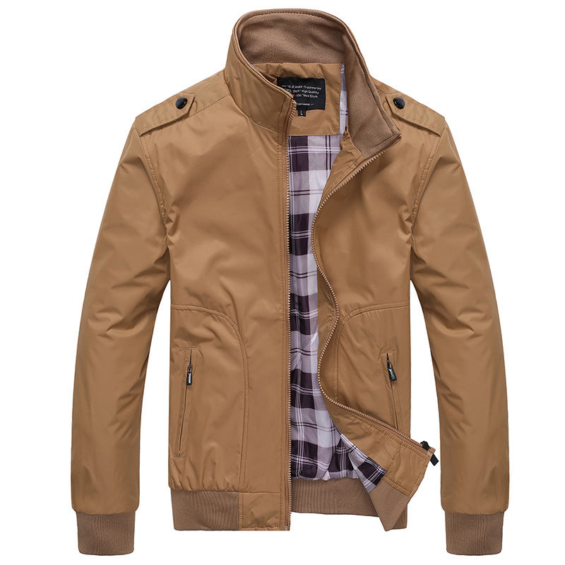 Modern transition jacket for men with practical zip pockets Lune London