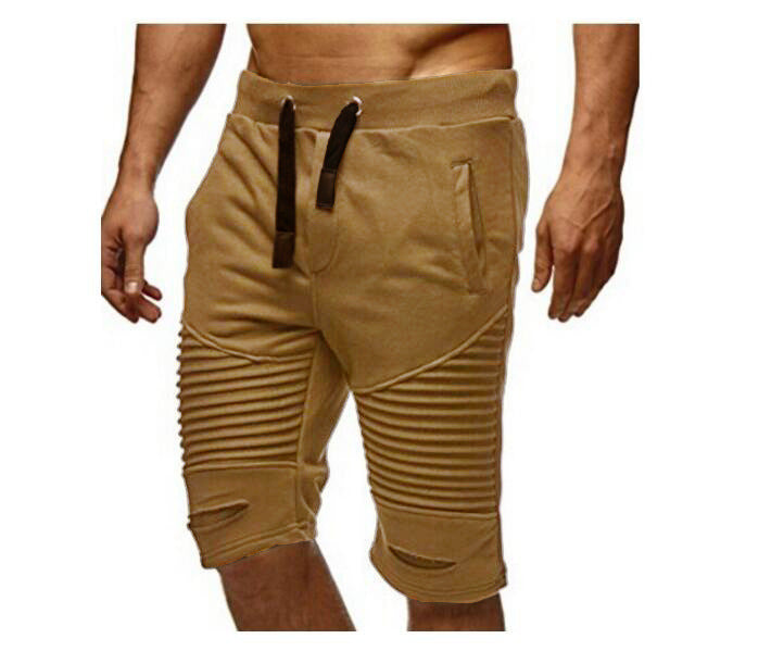 Men's sports shorts with a modern striped design and an elastic waistband Lune London