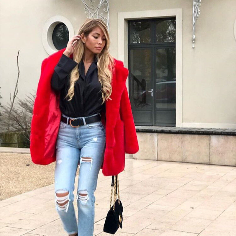 Luxurious fleece coat for women Lune London