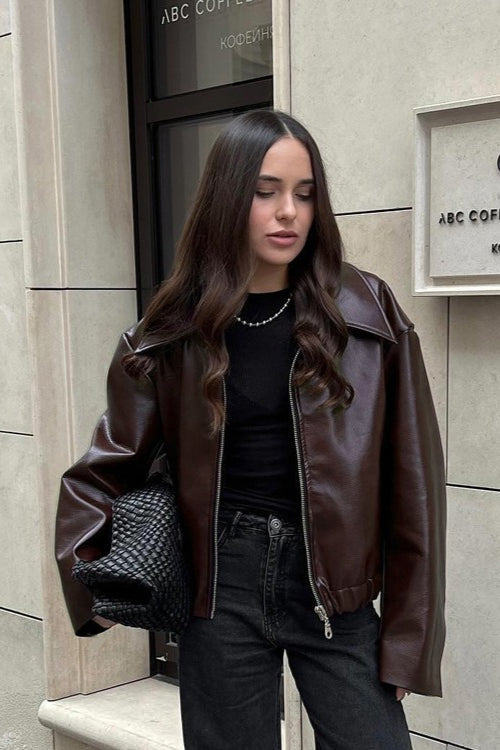 Lune London | PU Leather Biker Jacket