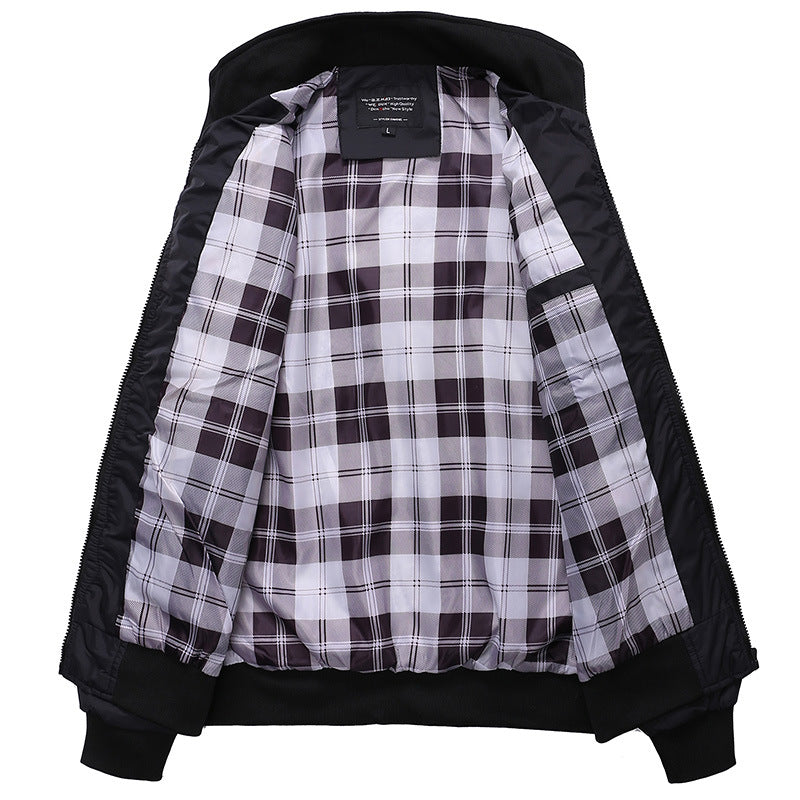Modern transition jacket for men with practical zip pockets Lune London