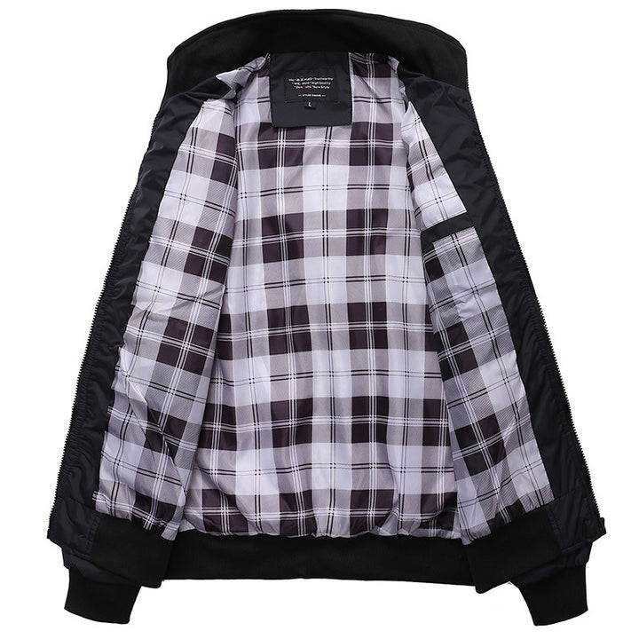Modern transition jacket for men with practical zip pockets Lune London