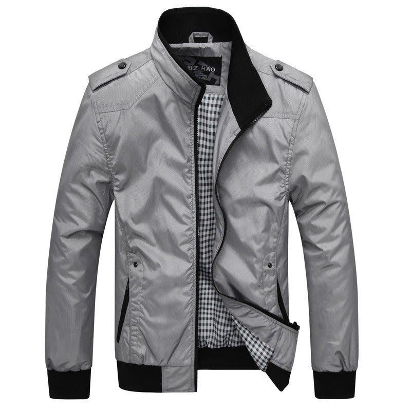Modern transition jacket for men with practical zip pockets Lune London