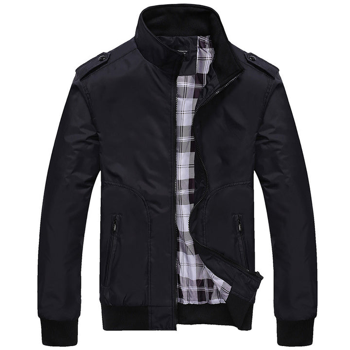 Modern transition jacket for men with practical zip pockets Lune London