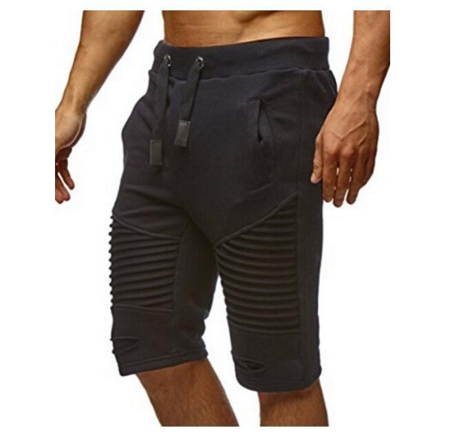 Men's sports shorts with a modern striped design and an elastic waistband Lune London