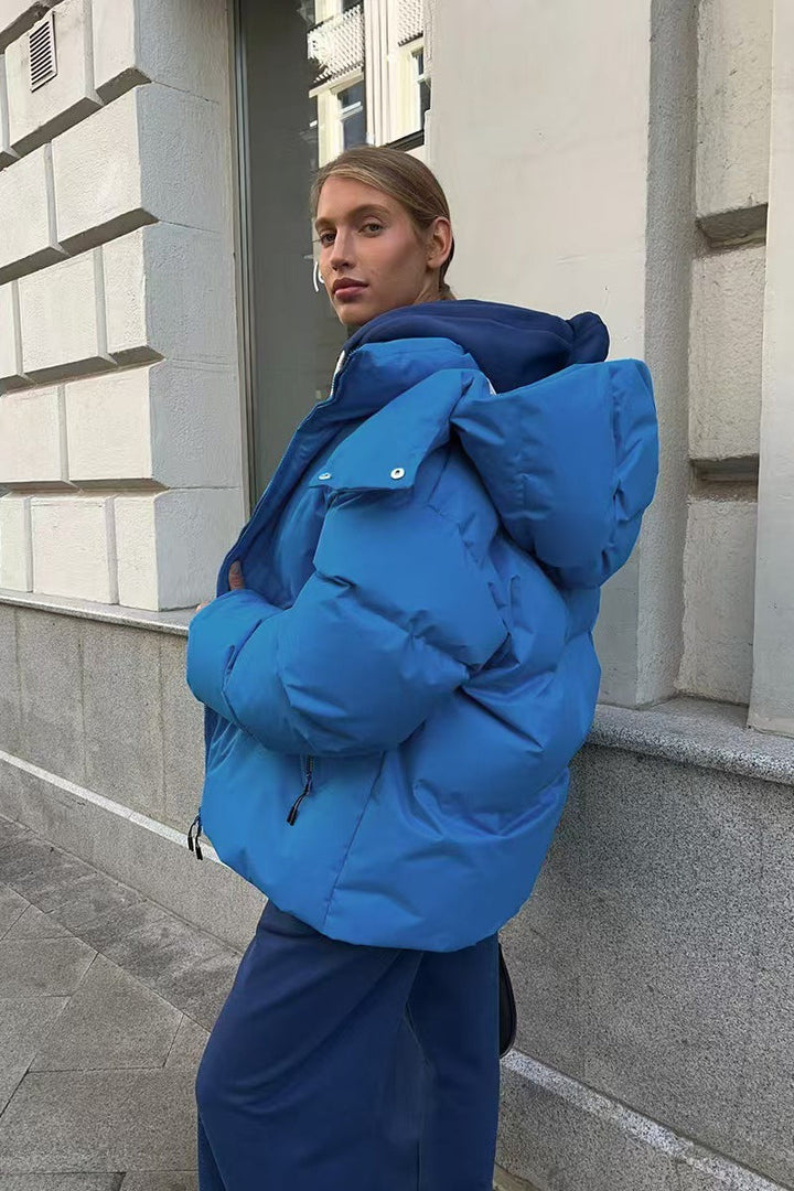 Lune London | Duty Zipper Hooded Puffer Coat