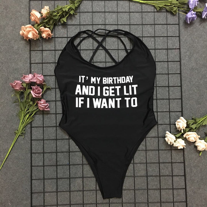 Sport swimsuit for ladies with crossed back Lune London