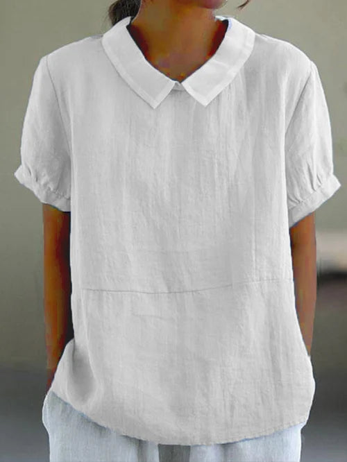 Lune London | Soft Cotton Linen Blouse for Women