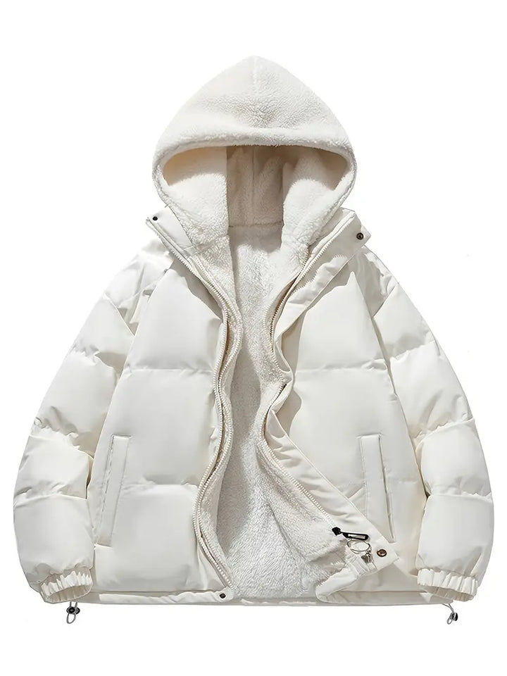 Lune London | Winter fleece jacket with hood - Stylish and warm for winter