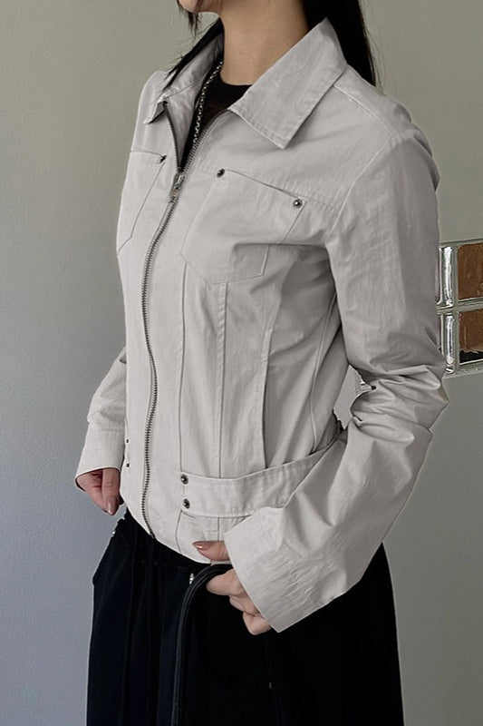 Lune London | Up Solid Color Utility Jacket