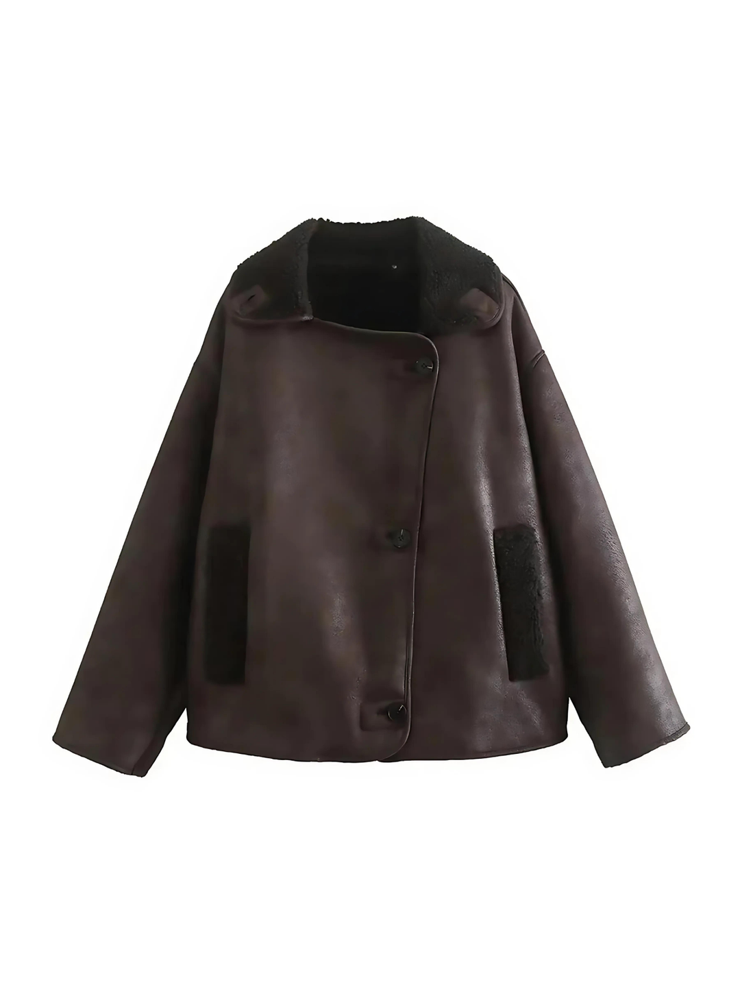 Lune London | Faux leather Warm Jacket