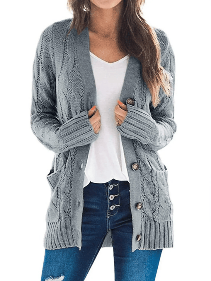 Lune London | Open Knit Cardigan with Cable Pattern