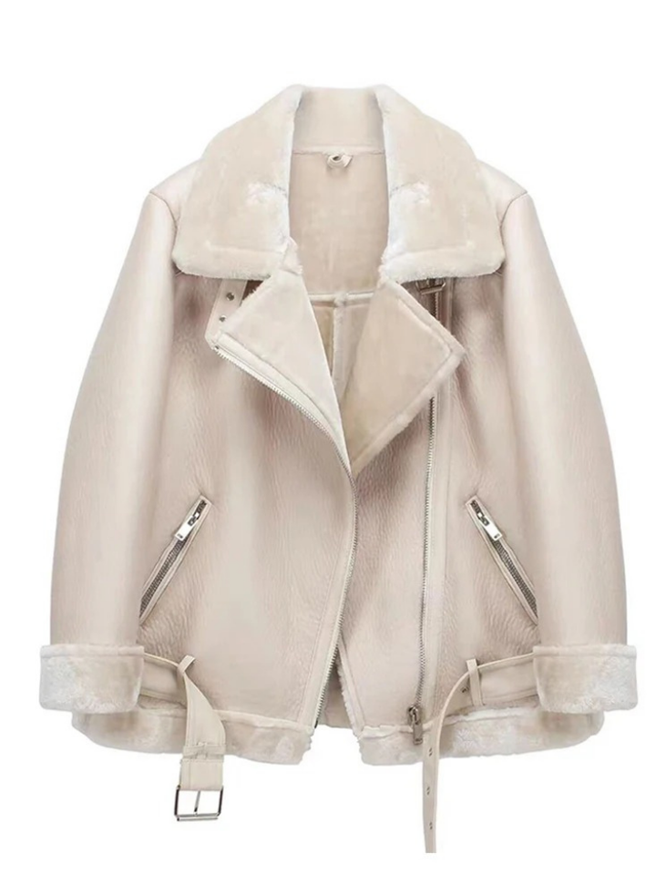 Lune London | Manteau en fourrure Sherpa pour femmes