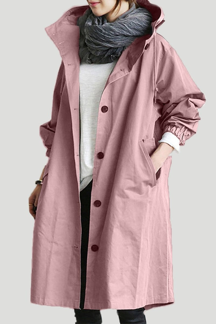 Lune London | Hooded trench coat for women