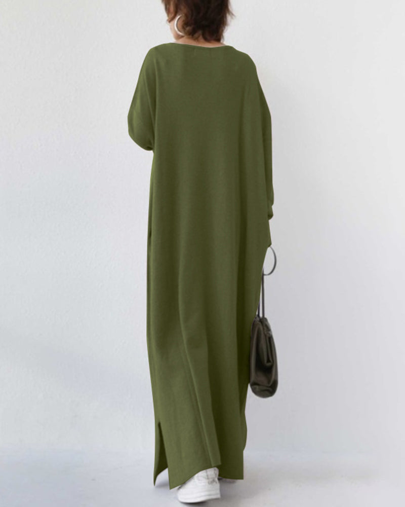 Lune London | Women's dress with V-neck and long sleeves
