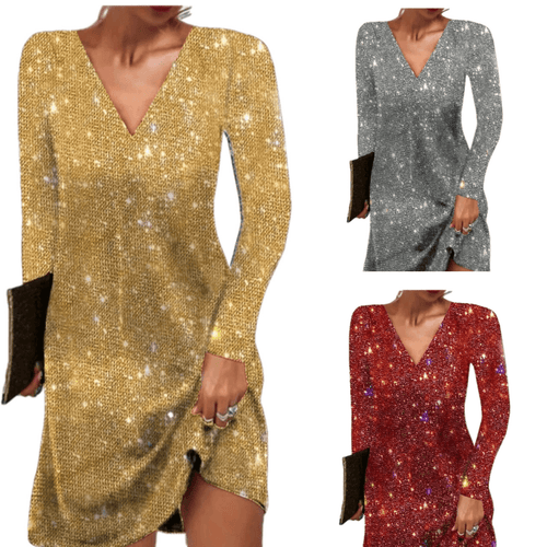 Lune London | Women's Sequin Dress with Long Sleeves