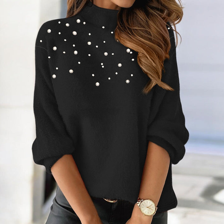 Lune London | Women's Sweater with Pearl Embellishment