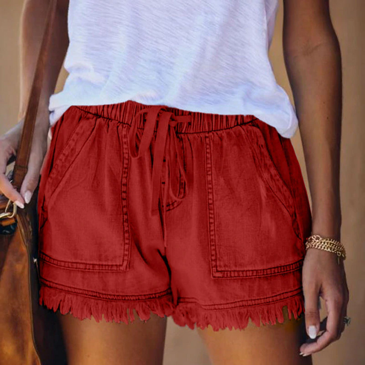 Lune London | High-Waisted Denim Shorts
