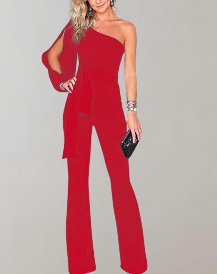 Lune London | Luxurious Overall with Bow Belt and Sparkling Details