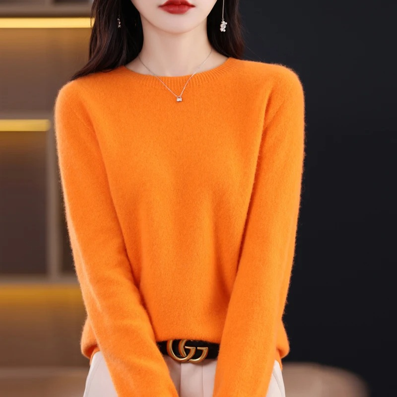 Lune London | Women's Sweater - Cashmere Round Neck Soft Luxury Warm Sweater